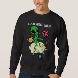 Alien Space Sheep Astronaut Or Space Pilot Sweatshirt