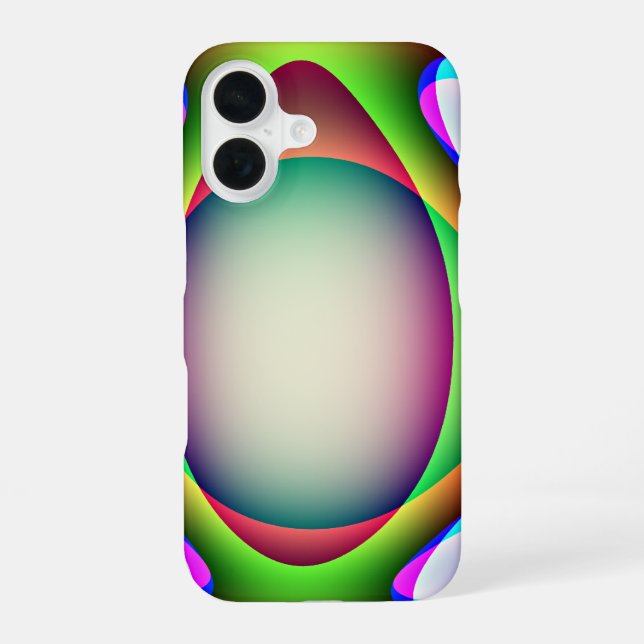 Alien Spaceship iPhone 16 Case (Back)