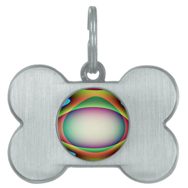 Alien Spaceship Pet Tag (Front)