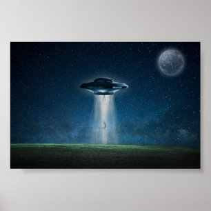 Alien Spaceship Poster