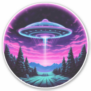 Alien Spaceship Retro Futuristic