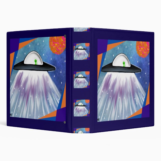 Alien spaceship UFO Space  Binder (Background)