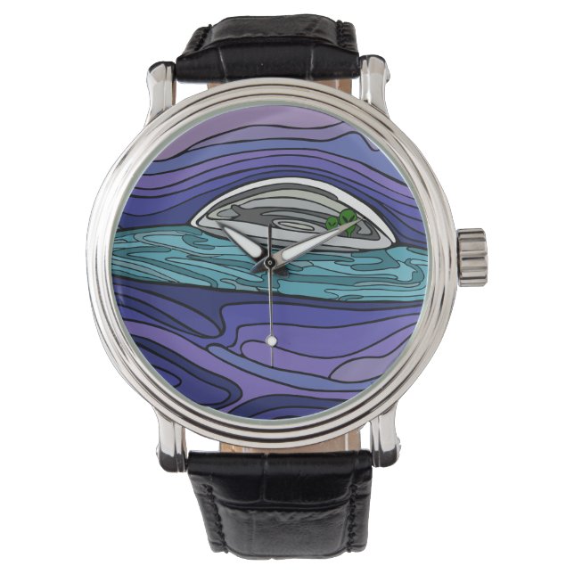 Alien spaceship UFO UAP paranormal Watch (Front)