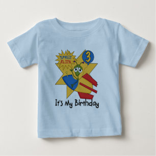 Alien spatial 3ème anniversaire Tshirts et cadeaux