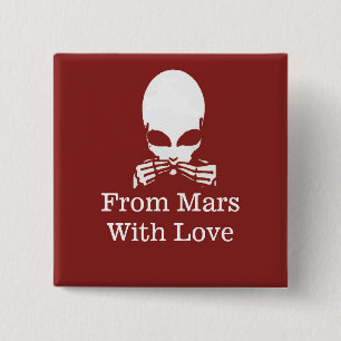 Alien, Speak No Evil, edit text 2 Inch Square Button