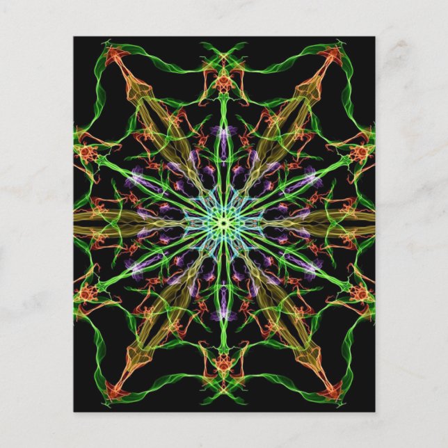 Alien Spider Web Mandala | Spider Gifts Flyer (Front)