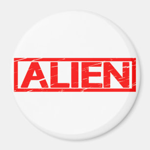 Alien Stamp Magnet