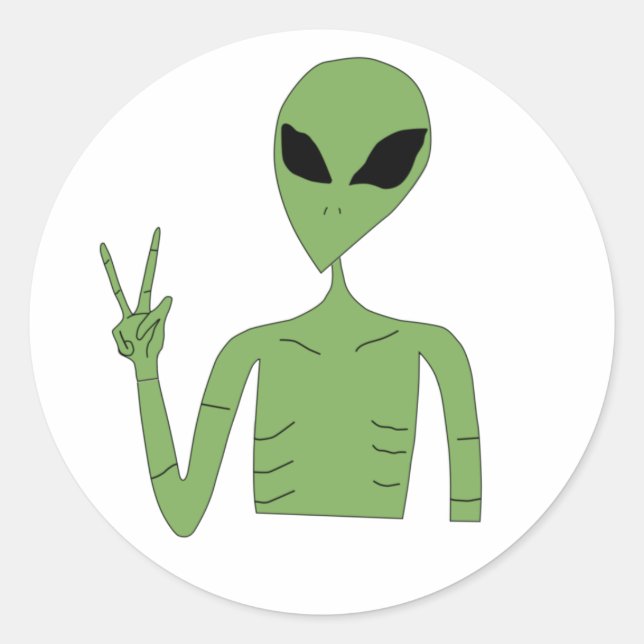 Alien Sticker  (Front)