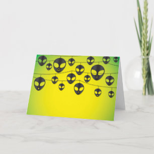 Alien string card