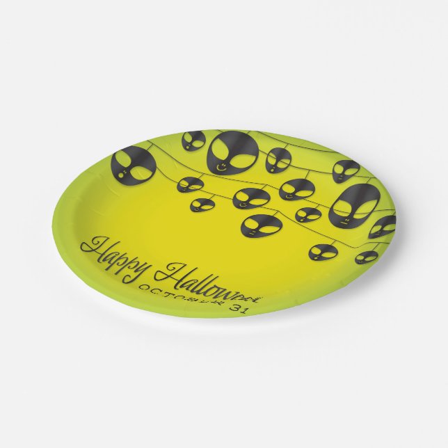 Alien string paper plate (Angled)