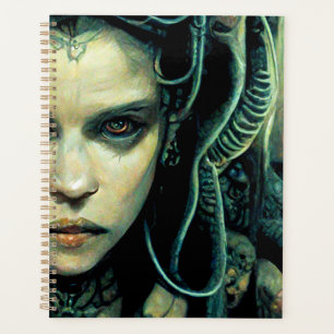 Alien Tech Girl Science Fiction Planner