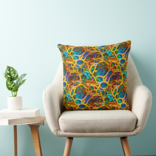 Alien Tissue Sample Throw Pillow