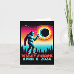 Alien Total Solar Eclipse 4.08.2024 Apparel  Card