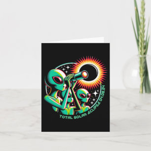 Alien Total Solar Eclipse 4.08.2024 Apparel Card