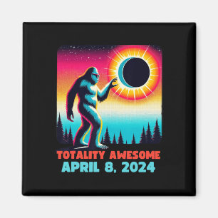 Alien Total Solar Eclipse 4.08.2024 Apparel Magnet