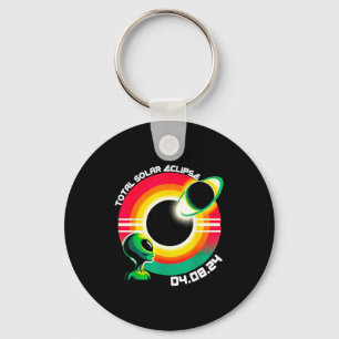 Alien Total Solar Eclipse 4 Keychain