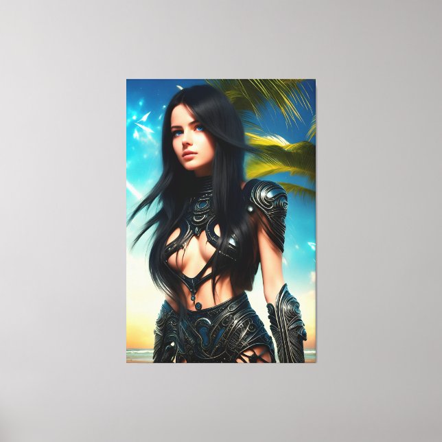 Alien Tropical Vacation 069 Canvas Print (Front)