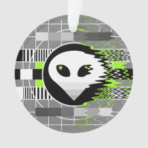 Alien TV acrylic ornament