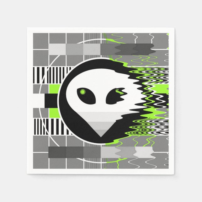 Alien TV paper napkin (Front)