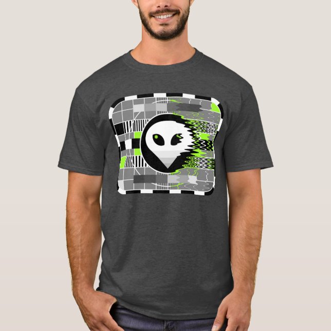 Alien TV t-shirt men's basic grey (Front)