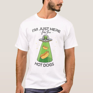 Alien UFO Abduction, Funny Hot Dog For Aliens Love T-Shirt