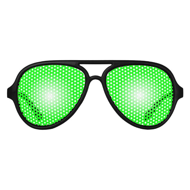Alien UFO Abduction Space Birthday Party  Aviator Sunglasses (Front)