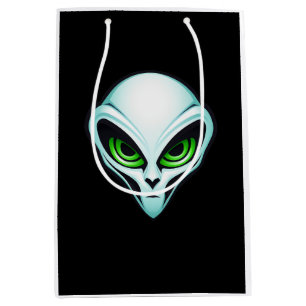 Alien UFO Abduction Space Birthday Party Medium Gift Bag