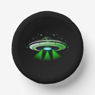 Alien UFO Abduction Spaceship Birthday Party  Paper Plate