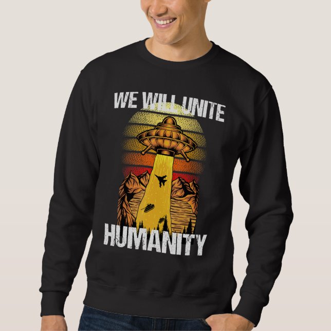 Alien Ufo Abduction Sweatshirt (Front)