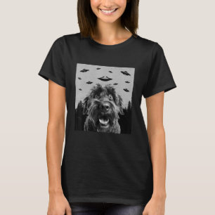 Alien UFO Bouvier Des Flandres Dog Men Women Kid T-Shirt