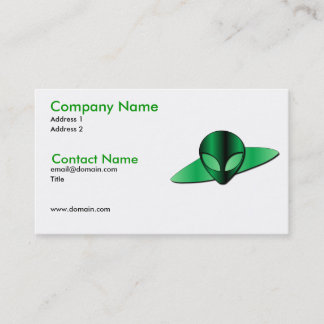 Alien UFO Business Card