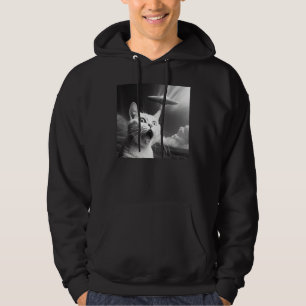 Alien UFO  Cat 1 Hoodie