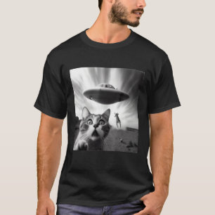 Alien UFO Cat T-Shirt