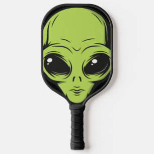 Alien UFO Conspiracy Theory Pickleball Paddle