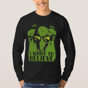 Alien Ufo Men Women Boys Girls Green Space Area 51 T-Shirt