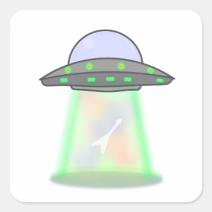 Alien UFO stickers