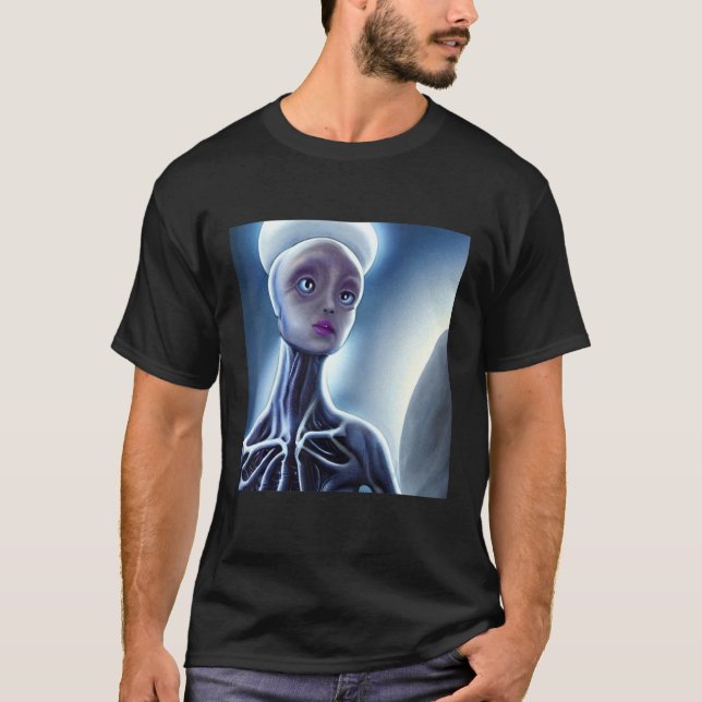 Alien UFO UAP 51 area grey out of this world creat T-Shirt (Front)
