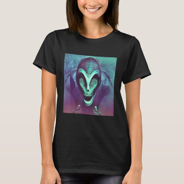 Alien UFO UAP 51 area grey out of this world creat T-Shirt (Front)