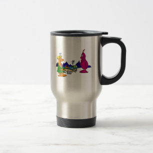 Alien used car rover salesman travel mug