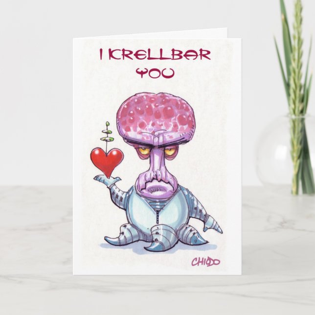 Alien Valentine's Day Card (Front)