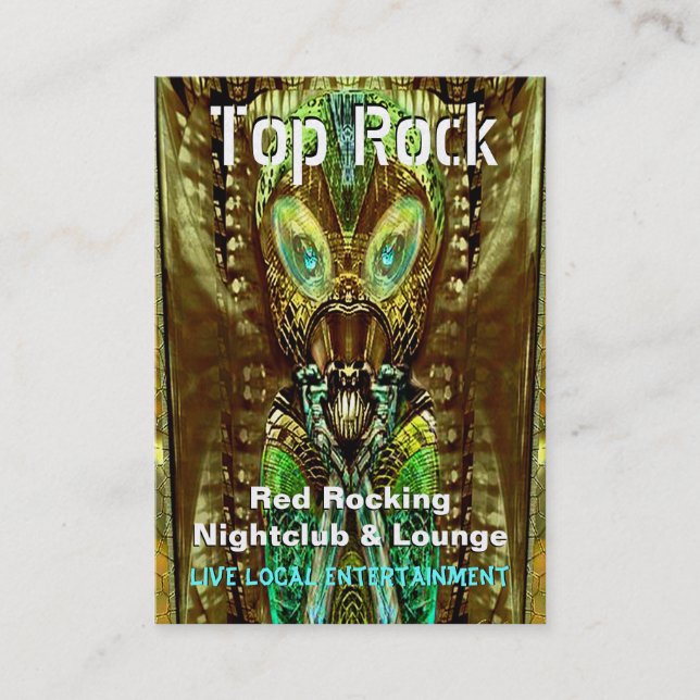 Alien Vibe Paranormal Business Card (Front)