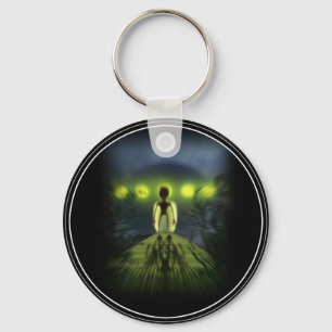 Alien Visitor Keychain