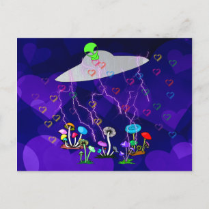 Alien Visitors Postcard