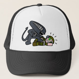 Alien vs Soldier 2 Trucker Hat