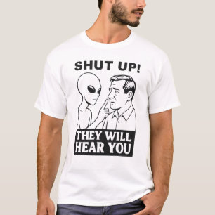 Alien warns human T-Shirt