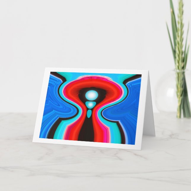 Alien welcome holiday card (Front)