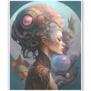 Alien Woman Surreal Science Fiction Art