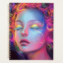 Alien Woman with Cosmic Hair