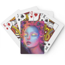 Alien Woman with Cosmic Hair