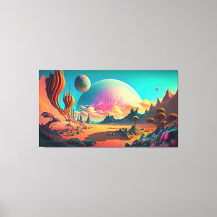 Alien world canvas print